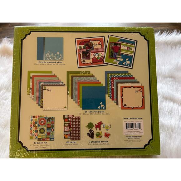 Colorbok Scrapbook Photo Complete Album Kit 12 X 12 Stickers Paper Page NEW GIFT - Picture 3 of 5